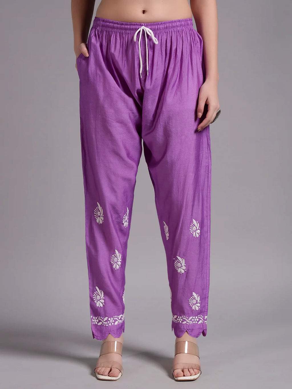 Luxury Pink Muslin Hand Embroidered Co-Ord Set for Women | Premium Muslin Kurti Pant Set
