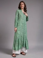 Premium Heavy Chikankari Umbrella Cut Kurti for Women | Authentic Lucknowi Handwork