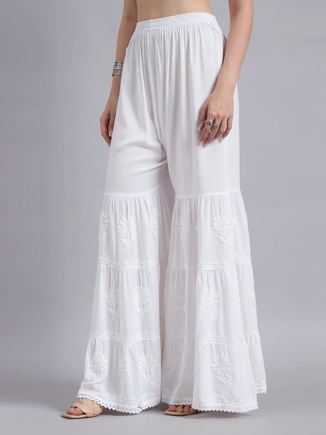 Premium Modal Handwork Printed Short Top with Sharara Set for Women | Designer Ethnic Co-Ord Set