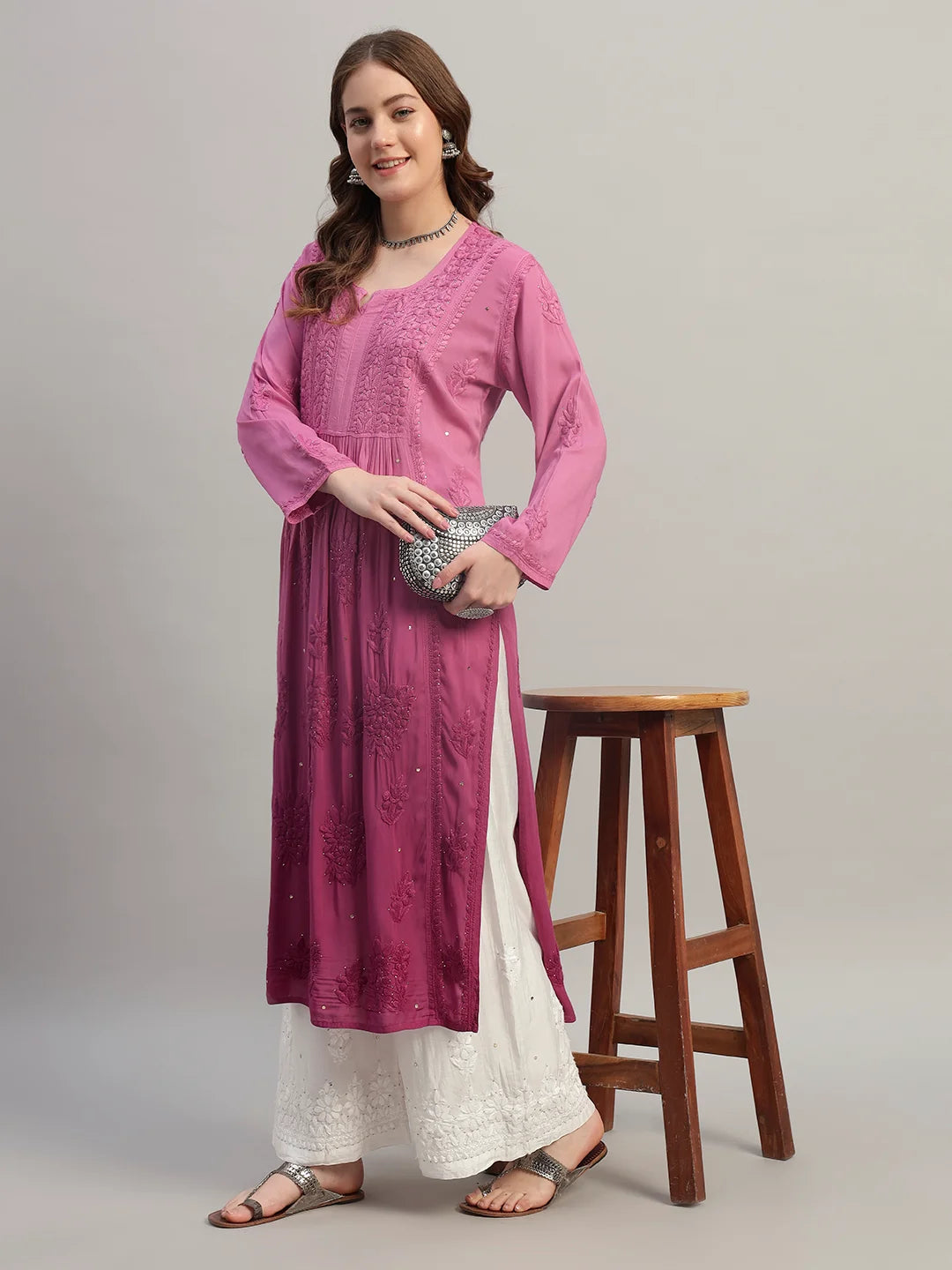 Luxury Chikankari Kurti for Women | Premium Handcrafted Designer Ethnic Wear