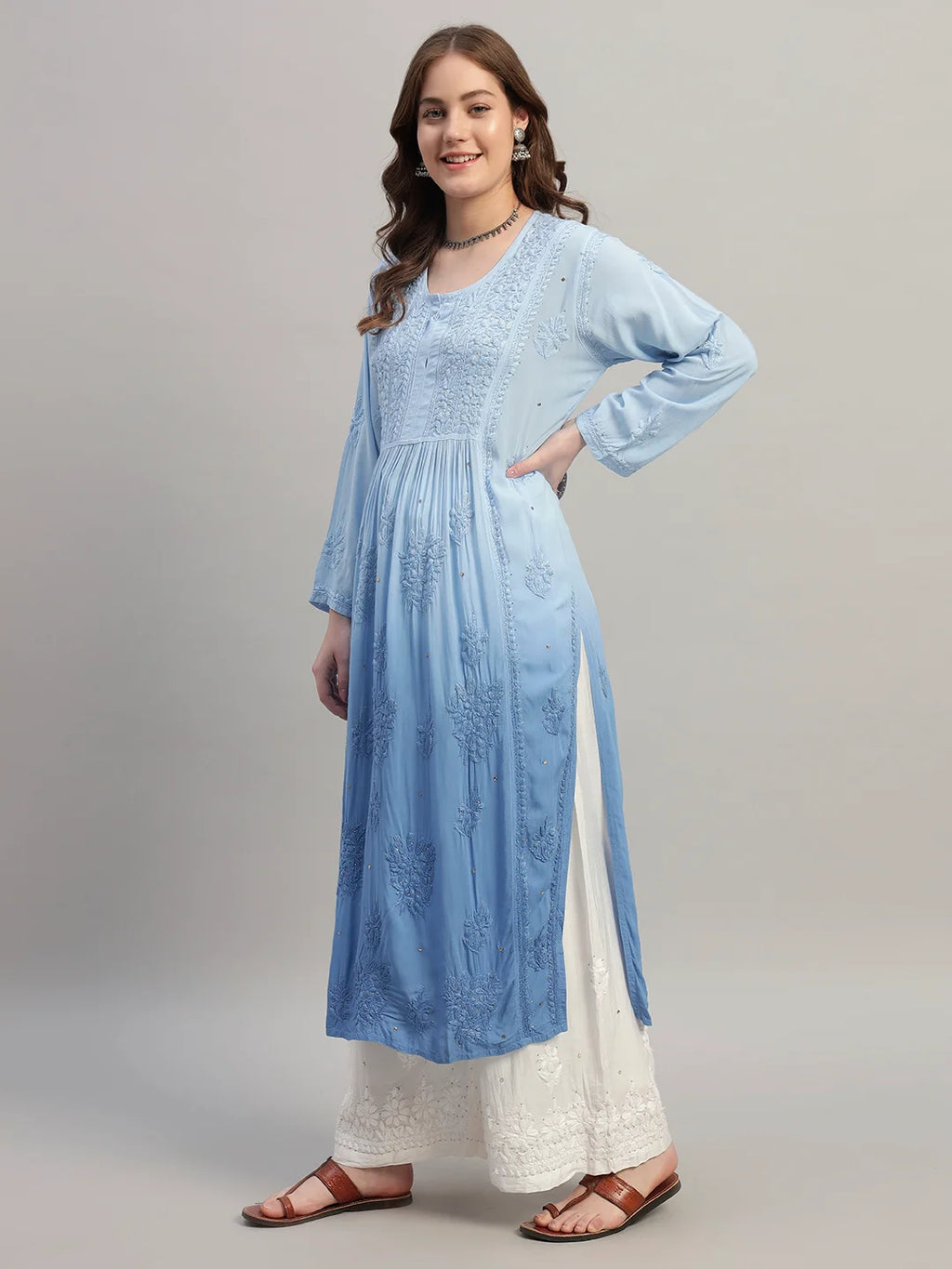 Luxury Chikankari Kurti for Women | Premium Handcrafted Designer Ethnic Wear