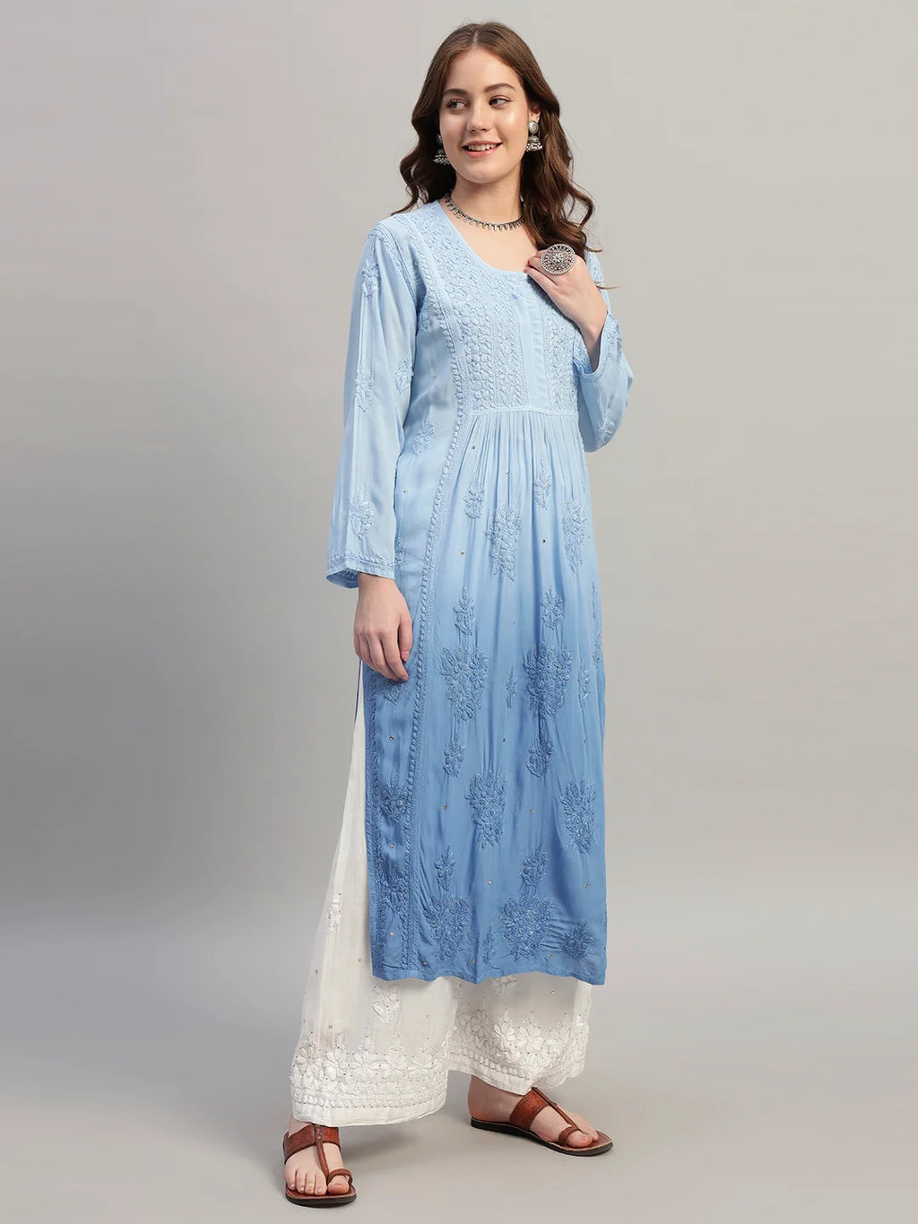 Luxury Chikankari Kurti for Women | Premium Handcrafted Designer Ethnic Wear