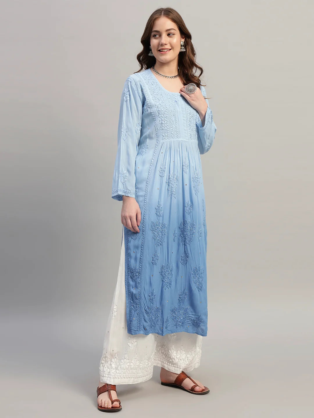 Luxury Chikankari Kurti for Women | Premium Handcrafted Designer Ethnic Wear