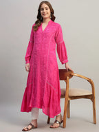 Premium Heavy Chikankari Umbrella Cut Kurti for Women | Authentic Lucknowi Handwork