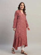 Premium Heavy Chikankari Umbrella Cut Kurti for Women | Authentic Lucknowi Handwork