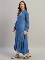 Premium Heavy Chikankari Umbrella Cut Kurti for Women | Authentic Lucknowi Handwork