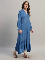 Premium Heavy Chikankari Umbrella Cut Kurti for Women | Authentic Lucknowi Handwork