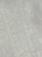 Premium Mul Chanderi Unstitched Suit with Handwork Kurti & Dupatta | Elegant Ethnic Wear