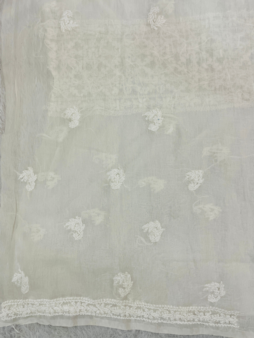 Premium Mul Chanderi Unstitched Suit with Handwork Kurti & Dupatta | Elegant Ethnic Wear