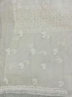 Premium Mul Chanderi Unstitched Suit with Handwork Kurti & Dupatta | Elegant Ethnic Wear