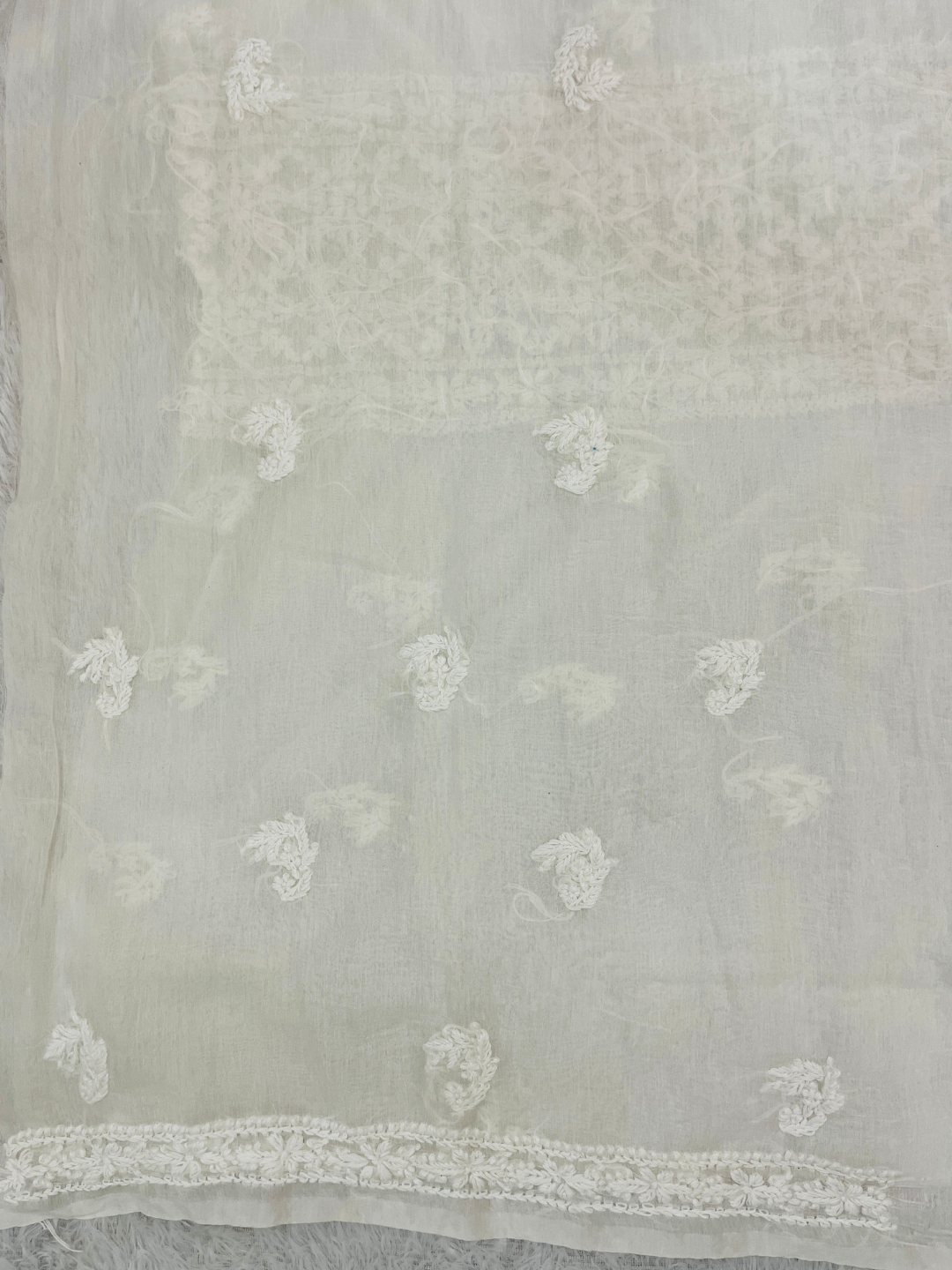 Premium Mul Chanderi Unstitched Suit with Handwork Kurti & Dupatta | Elegant Ethnic Wear