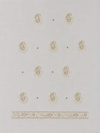 Luxury White Muslin Unstitched Suit with Premium Handwork & Mukaish Work | Designer Lucknowi Ethnic Suit Material