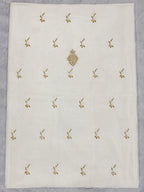 Royal Ivory Muslin Premium Handwork Unstitched Suit with Mukesh Work | Luxury Festive Collection