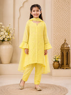 Luxury Muslin Handwork Kids Suit Set with Dupatta | Premium Designer Ethnic Wear for Girls