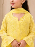 Luxury Muslin Handwork Kids Suit Set with Dupatta | Premium Designer Ethnic Wear for Girls