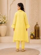 Luxury Muslin Handwork Kids Suit Set with Dupatta | Premium Designer Ethnic Wear for Girls