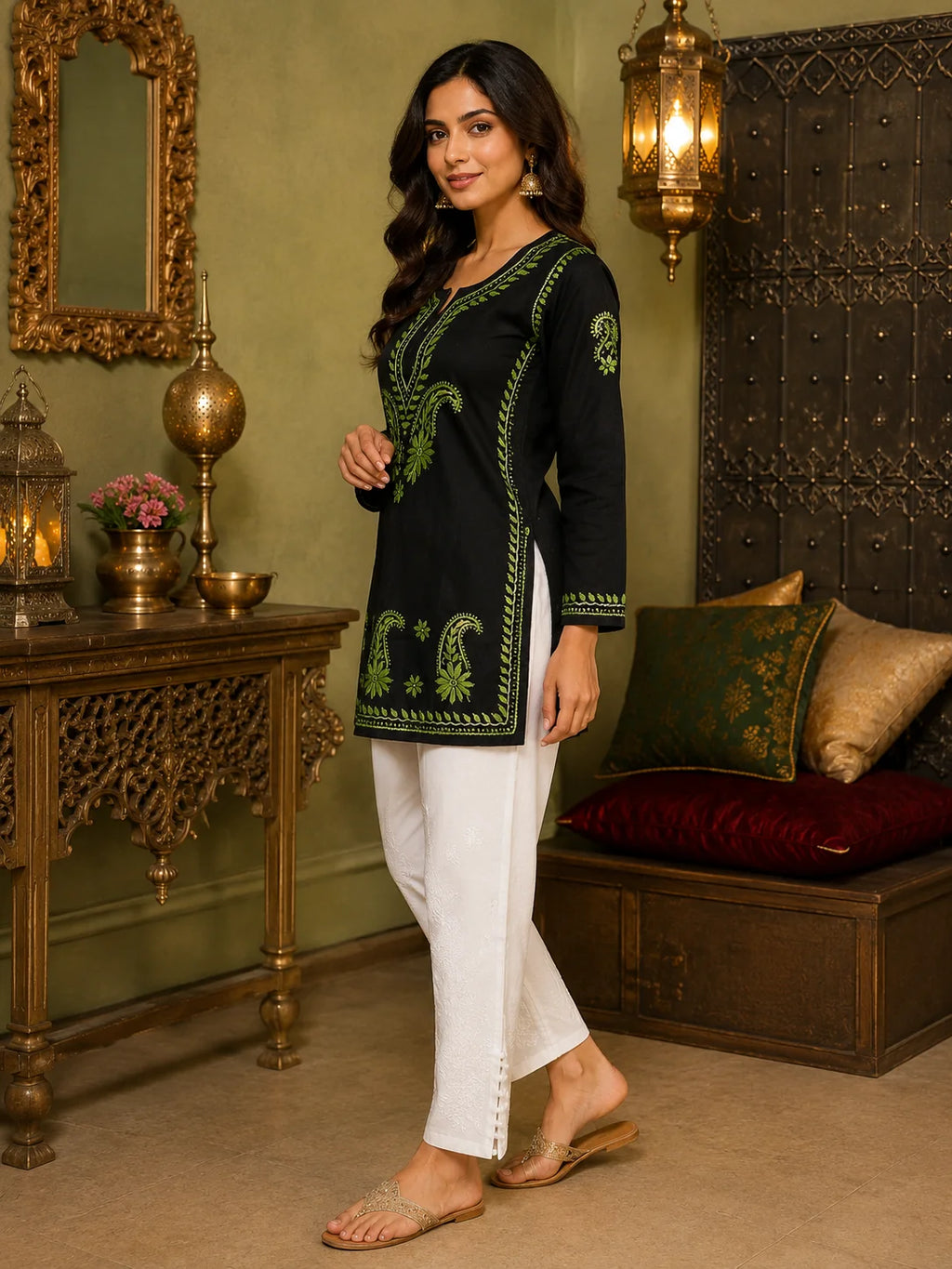 Premium Modal Handwork Short Kurti for Women | Premium Designer Ethnic Wear