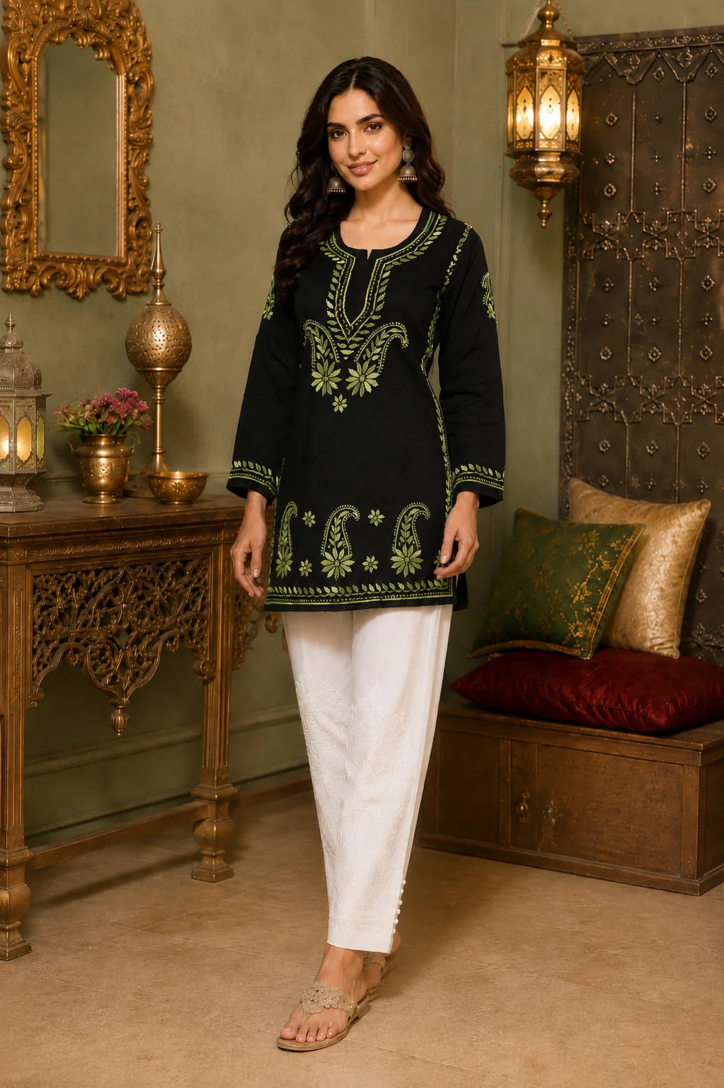 Premium Modal Handwork Short Kurti for Women | Premium Designer Ethnic Wear