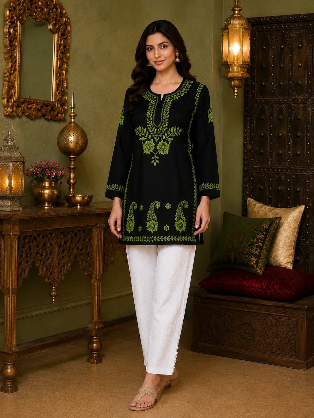 Premium Modal Handwork Short Kurti for Women | Premium Designer Ethnic Wear