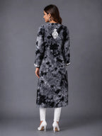 Tazaki Premium Modal Handwork Straight Kurti for Women | Premium Embroidered Ethnic Wear