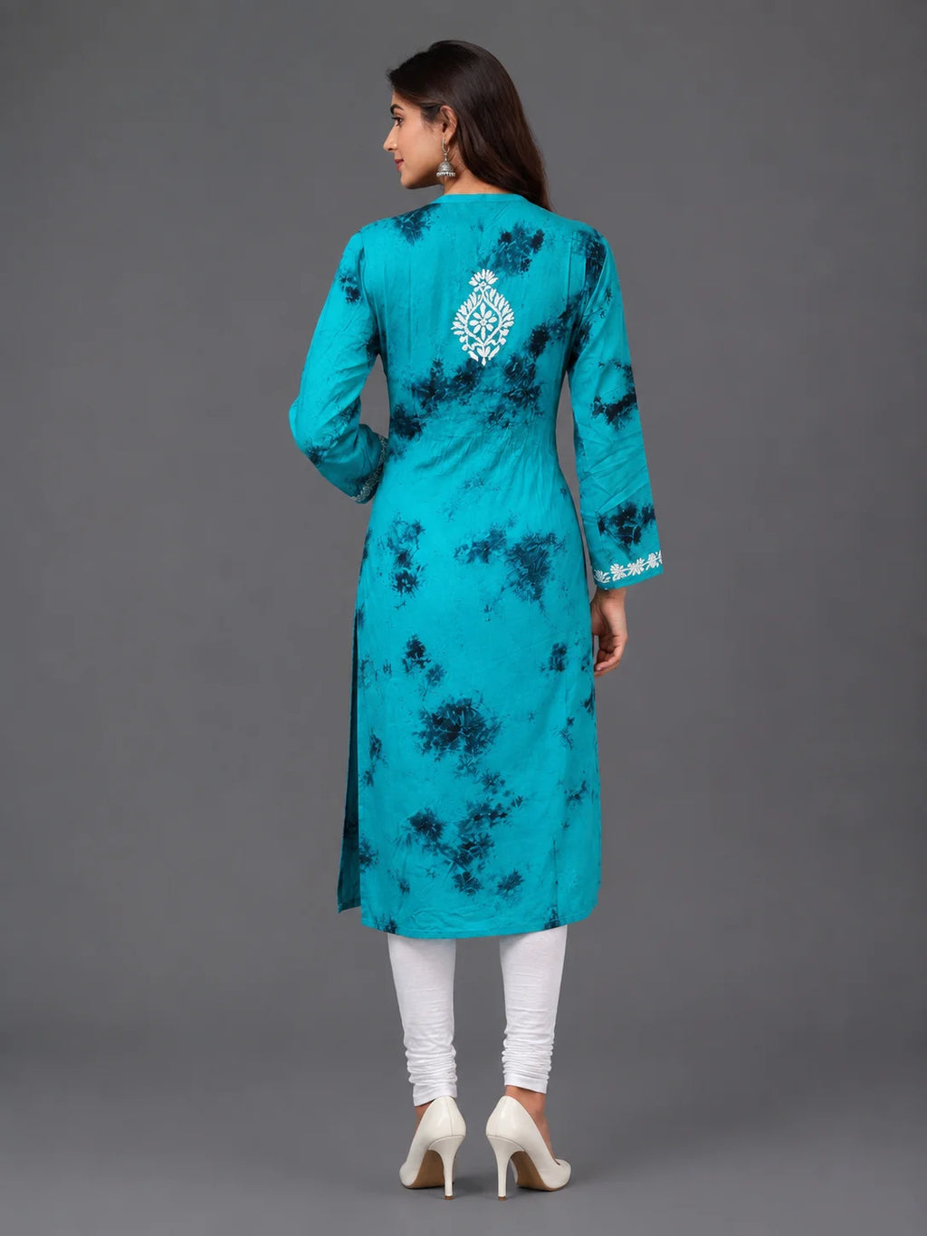 Tazaki Premium Modal Handwork Straight Kurti for Women | Premium Embroidered Ethnic Wear