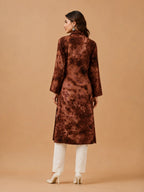 Premium Modal Handwork Front Open Kurti for Women | Designer Embroidered Long Kurti