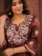 Premium Modal Handwork Printed Short Top with Sharara Set for Women | Designer Ethnic Co-Ord Set