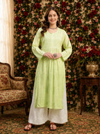 Luxury Chikankari Kurti for Women | Premium Handcrafted Designer Ethnic Wear