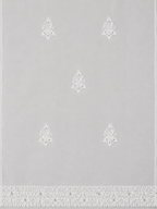 Premium White Muslin Chikankari Suit Fabric | Hand Embroidered Floral & Paisley Mukesh Work