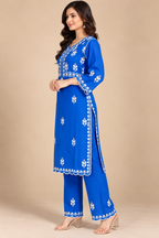 Luxury Modal Handwork Kurta Palazzo Set with Dupatta | Premium Women’s Ethnic Wear