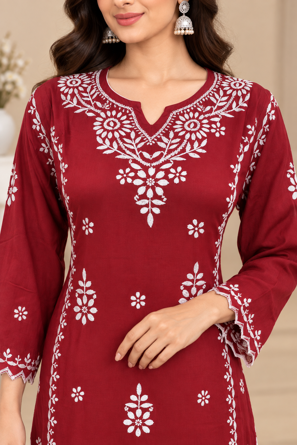 Premium Modal Handwork Embroidered Kurta Palazzo Set for Women | Luxury Ethnic Wear