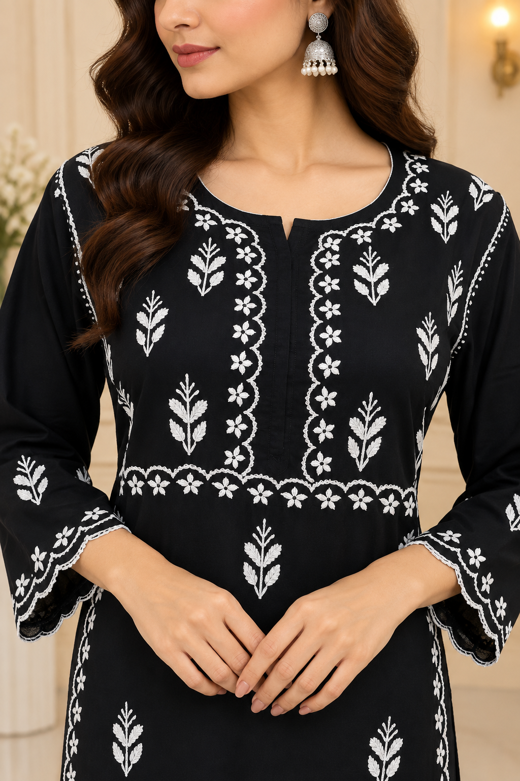 Luxury Modal Handwork Kurta Palazzo Set with Dupatta | Premium Women’s Ethnic Wear
