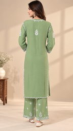 Premium Modal Handwork Embroidered Kurta Palazzo Set for Women | Luxury Ethnic Wear