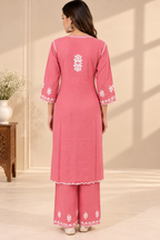 Luxury Modal Handwork Kurta Palazzo Set with Dupatta | Premium Women’s Ethnic Wear