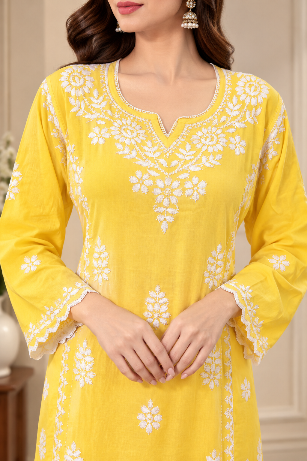 Premium Modal Handwork Embroidered Kurta Palazzo Set for Women | Luxury Ethnic Wear