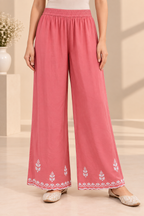 Luxury Modal Handwork Kurta Palazzo Set with Dupatta | Premium Women’s Ethnic Wear