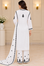 Premium Modal Handwork Embroidered Kurta Palazzo Set for Women | Luxury Ethnic Wear