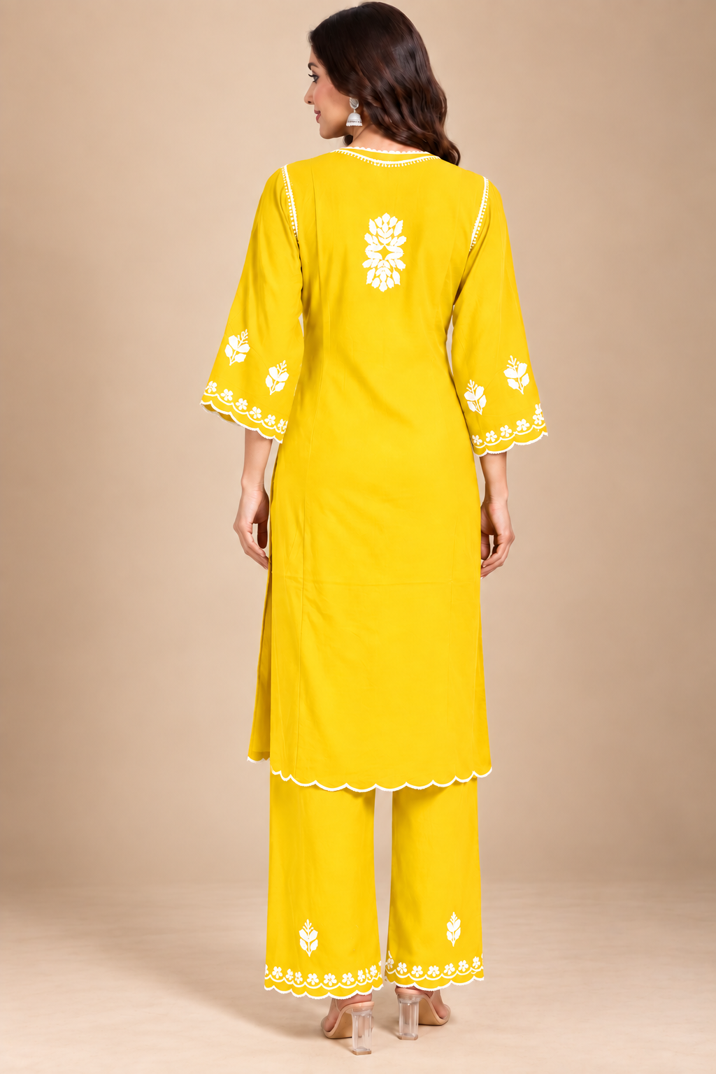 Luxury Modal Handwork Kurta Palazzo Set with Dupatta | Premium Women’s Ethnic Wear