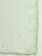 Premium Embroidered Muslin Anarkali Suit Set with Dupatta | Elegant Ethnic Wear