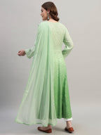 Premium Embroidered Muslin Anarkali Suit Set with Dupatta | Elegant Ethnic Wear