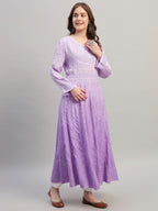 Premium Embroidered Muslin Anarkali Suit Set with Dupatta | Elegant Ethnic Wear