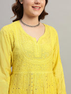 Premium Embroidered Muslin Anarkali Suit Set with Dupatta | Elegant Ethnic Wear