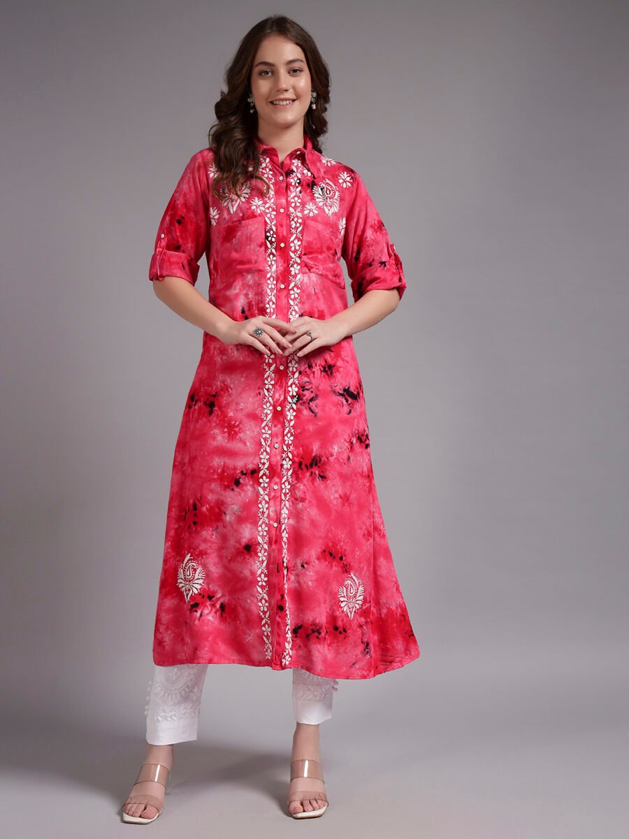 Luxury Handmade Chikankari Kurti Palazzo Dupatta Set – Premium Ethnic Wear Collection