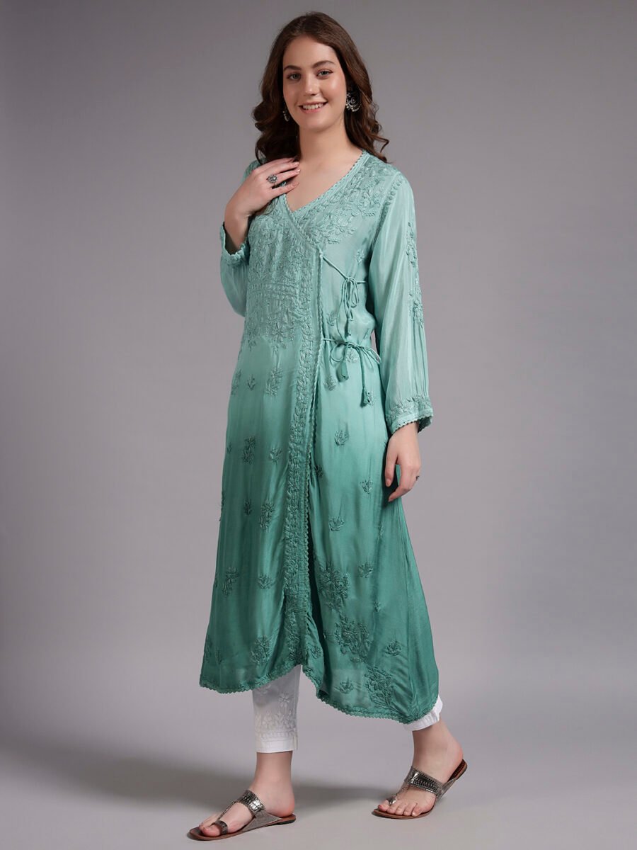 Premium Handmade Chikankari Kurti Palazzo Set – Traditional Designer Suit for Women
