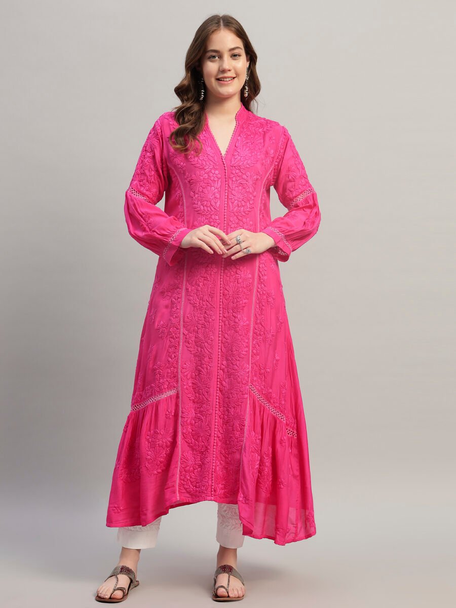 Sunshine Heavy Chikankari Kurta Set with 3D work