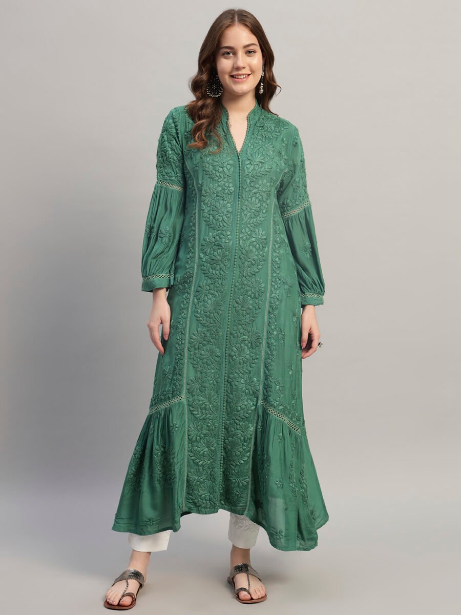 Sunshine Heavy Chikankari Kurta Set with 3D work